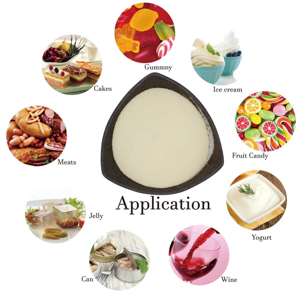 High Quality 160-250 Bloom Edible Gelatin CAS No. 9000-70-8 Food Additive for Capsules