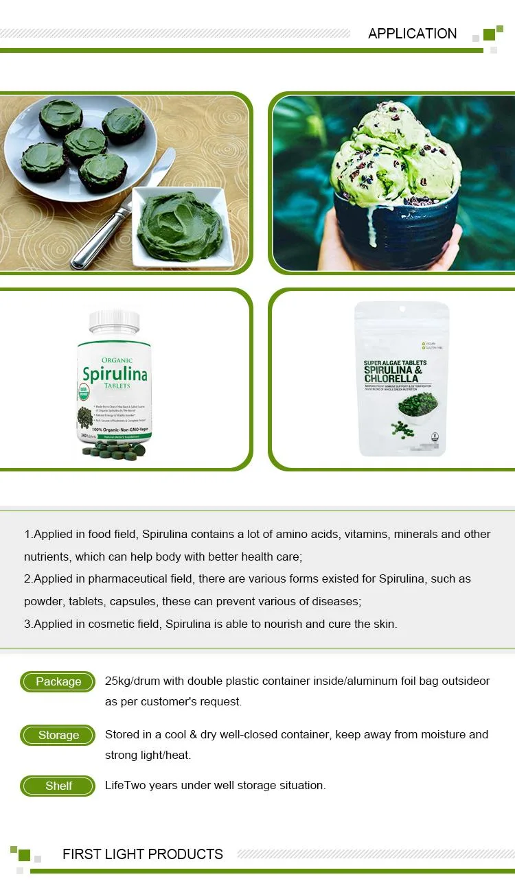 Slimming Anti-Cancer Diabetes Healthcare Product Organic Spirulina Tablets in Bulk